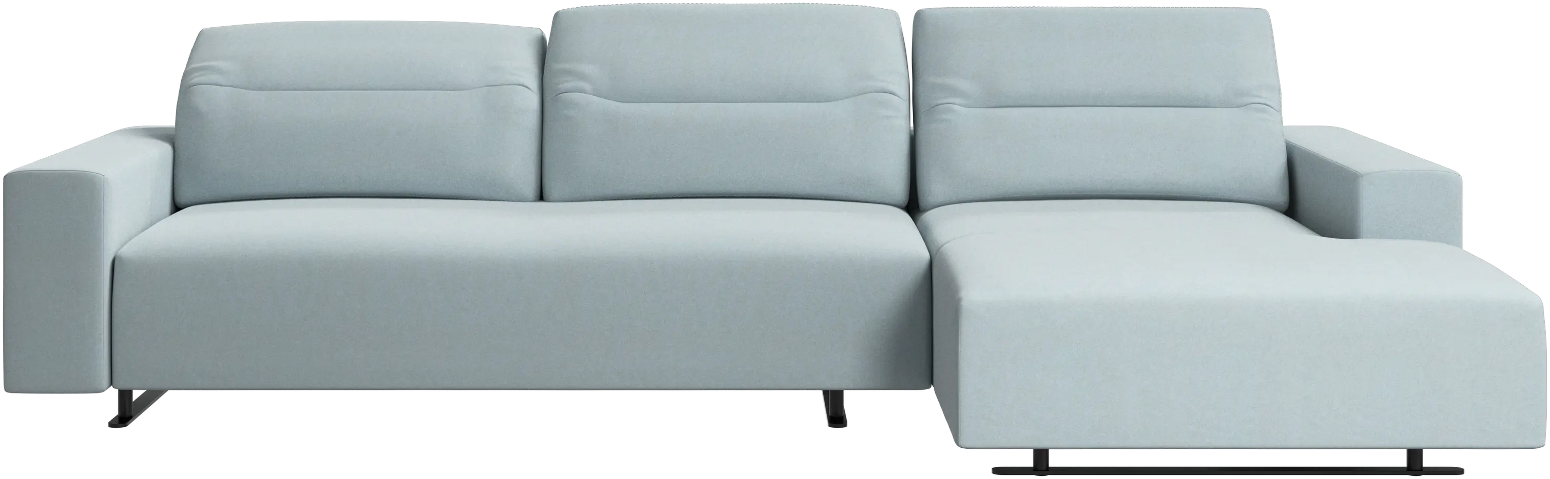 Hampton sofa with adjustable back and resting unit left side