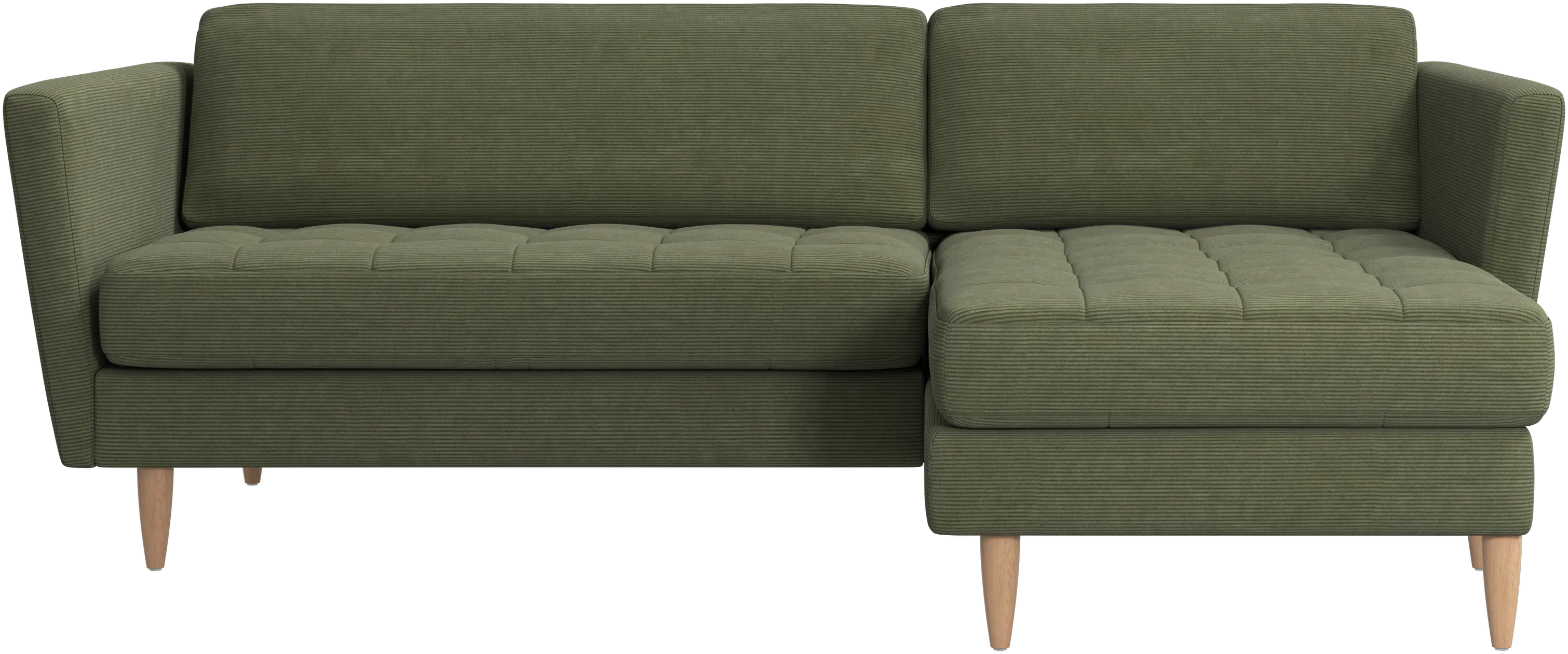 Osaka sofa with resting unit, tufted seat