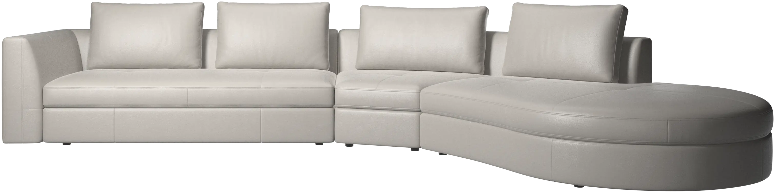 Bergamo Sofa mit rundem Loungemodul,rechts