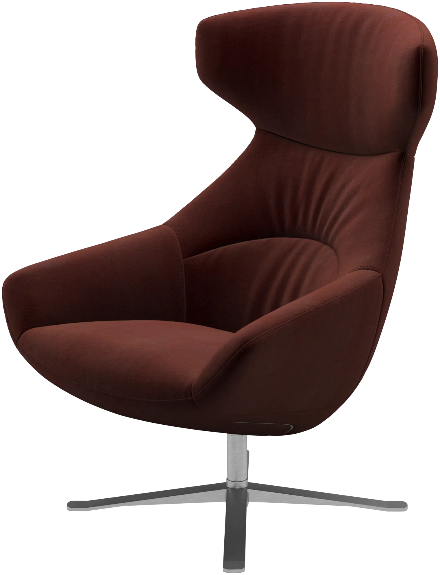 Porto chair with reclining back function and swivel base