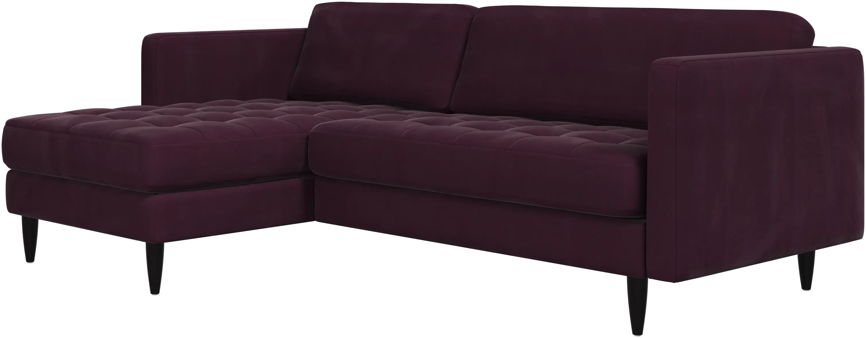 Osaka sofa with resting unit, tufted seat