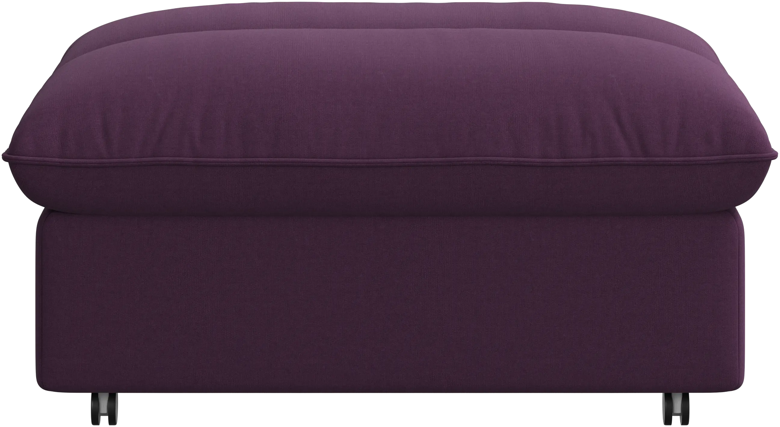 Southampton pouffe on wheels with storage