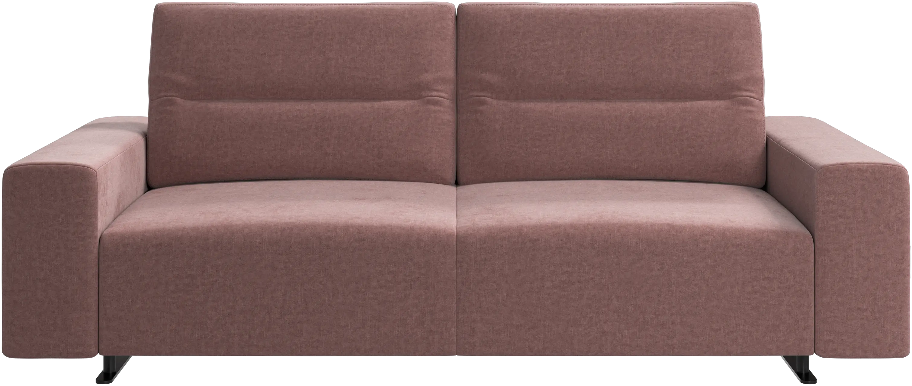 Hampton sofa with adjustable back and storage on the left side