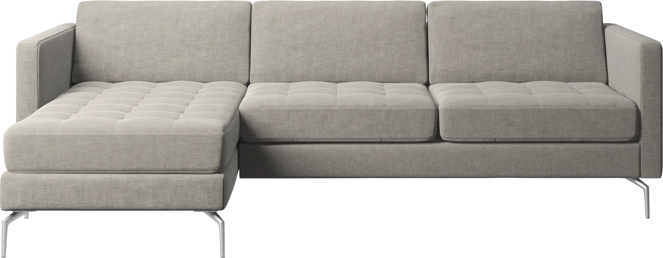 Osaka sofa with resting unit, tufted seat