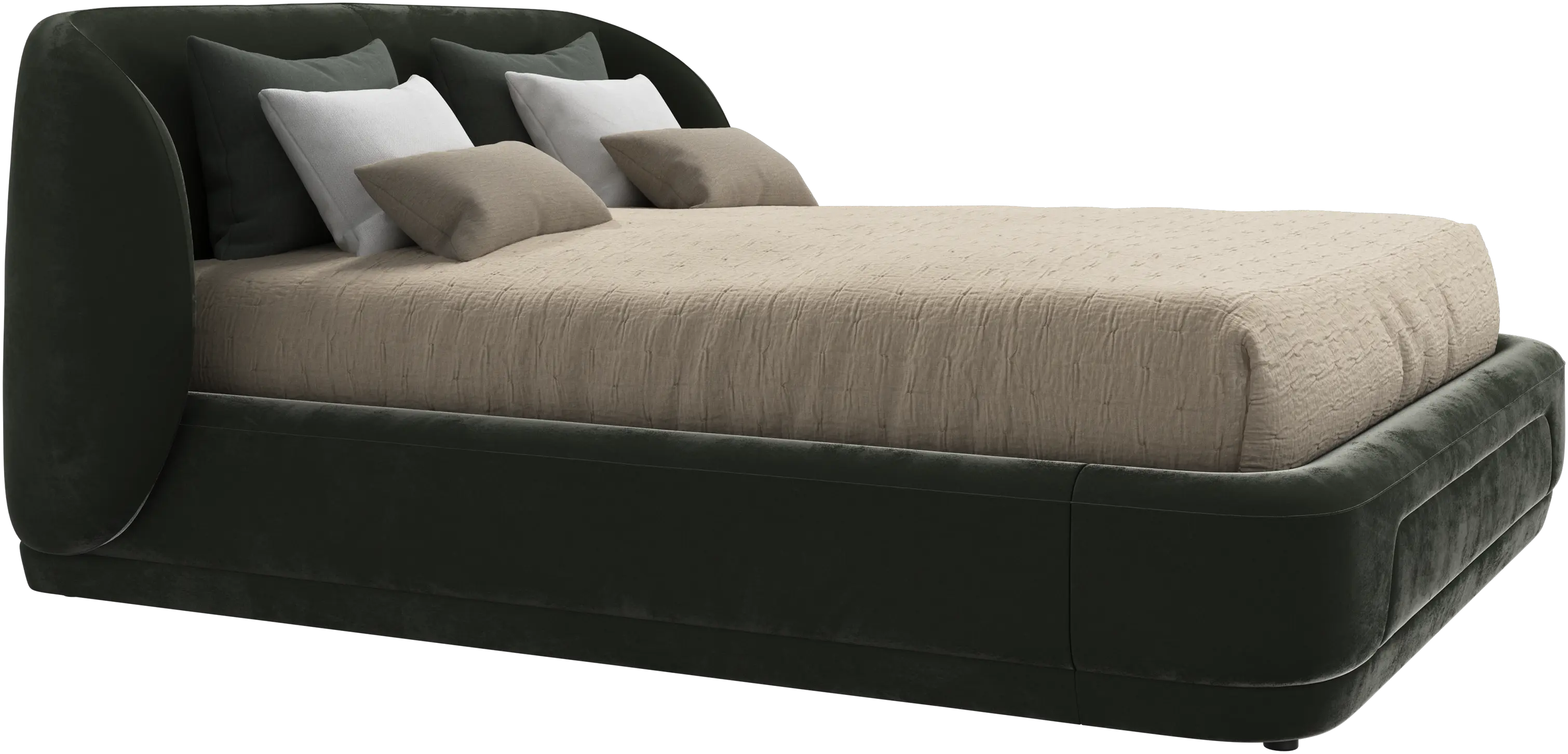 Bolzano bed with slats  - W160xL200cm