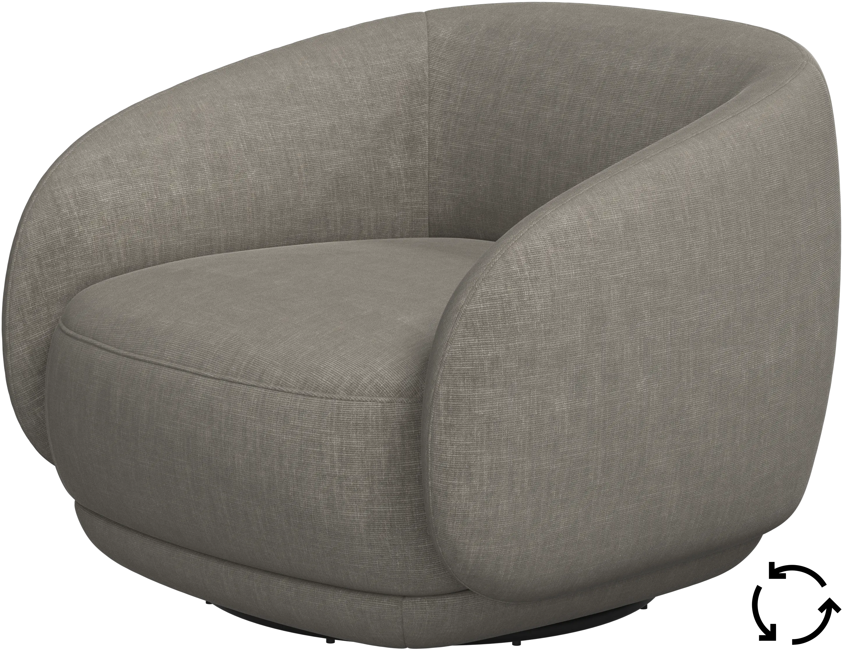 Bolzano chair with swivel base
