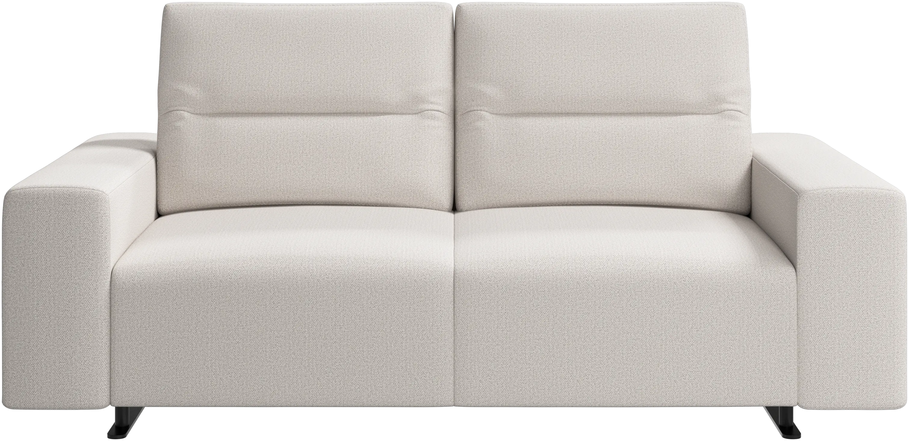 Hampton sofa with adjustable back and storage on the right side