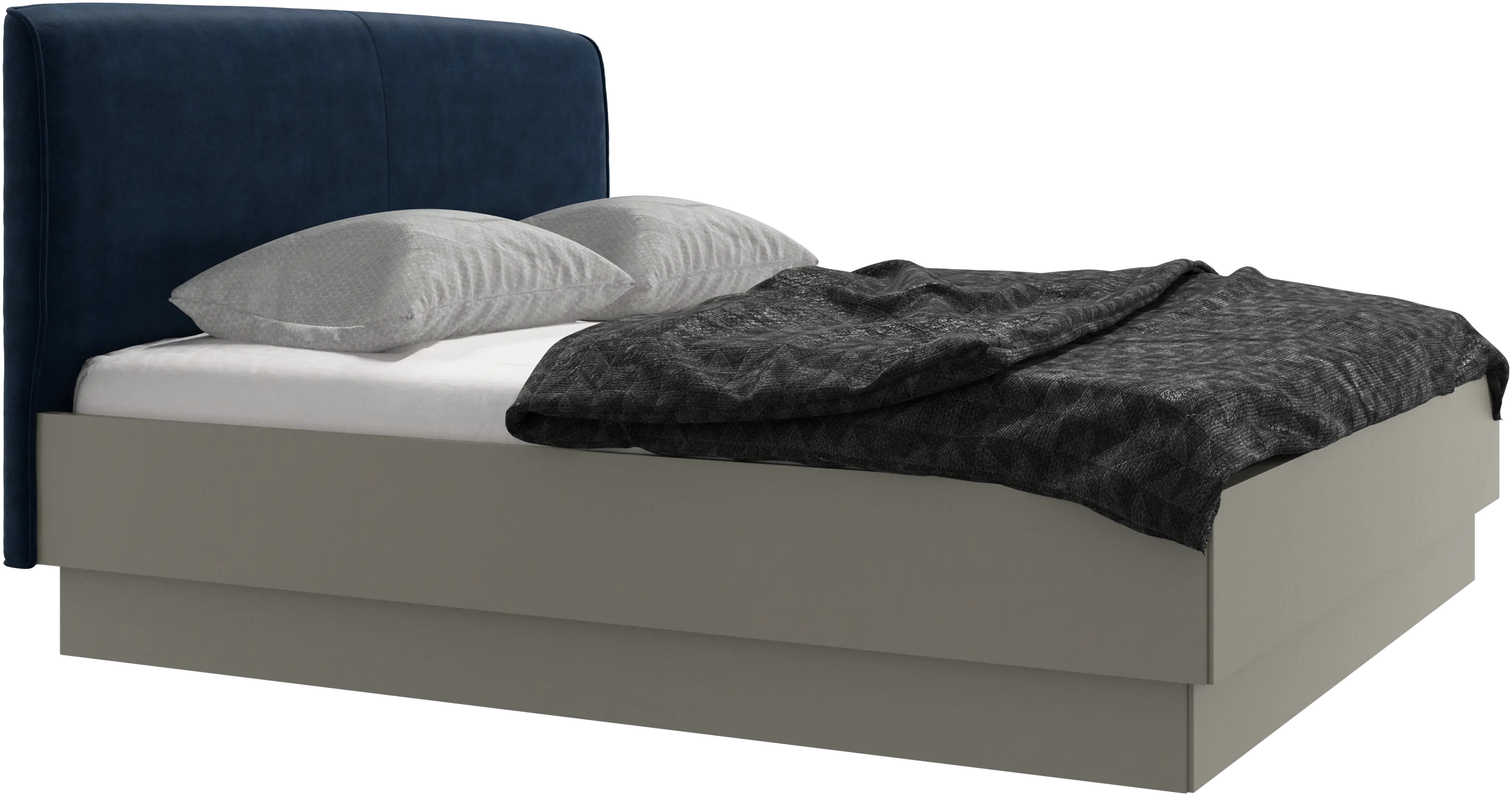 Houston, upholstered bed with storage