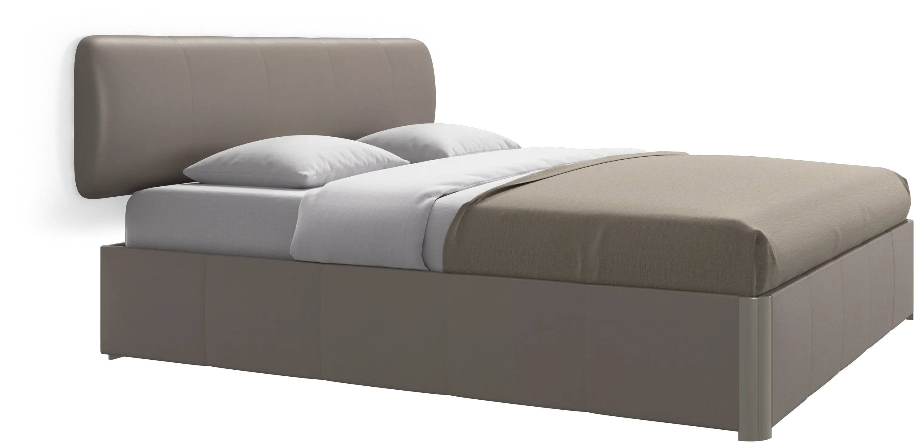 Element bed, wall-mounted headboard, with slats, excl. mattress