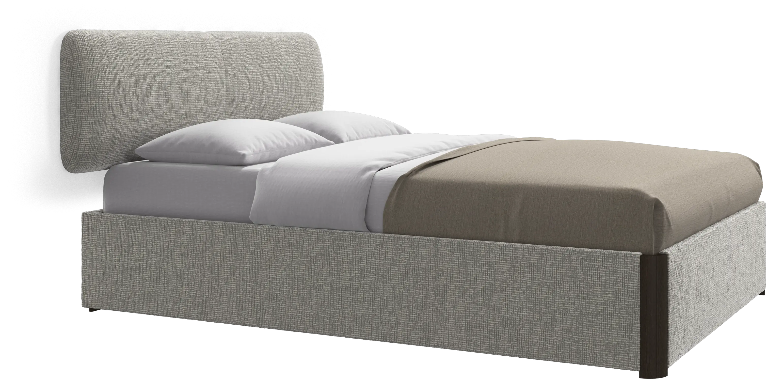 Element bed, wall-mounted headboard, with slats, excl. mattress