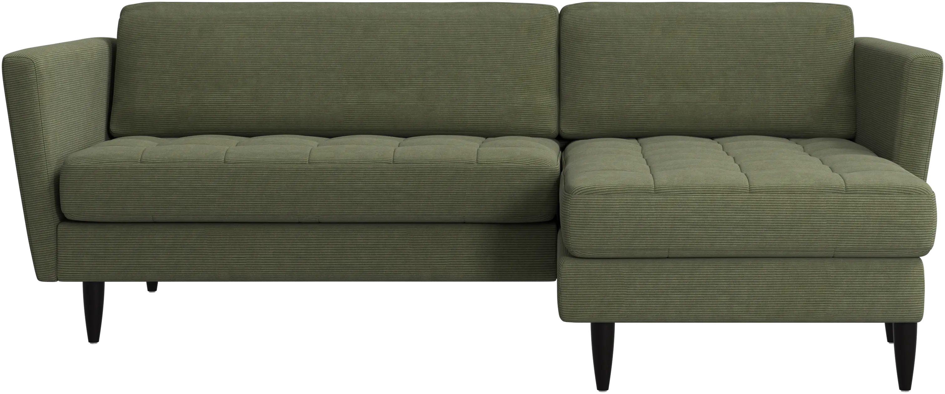 Osaka sofa with resting unit, tufted seat