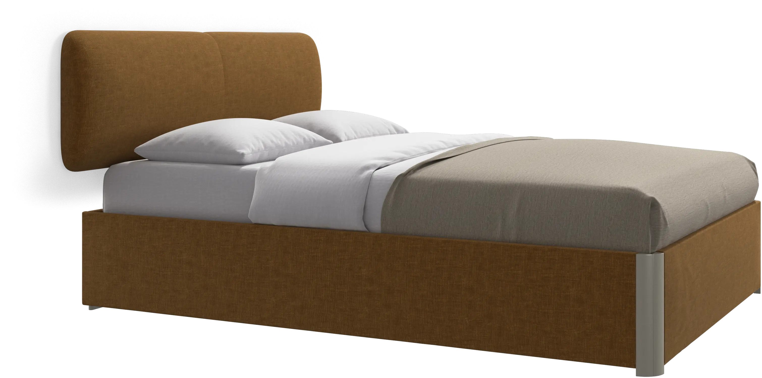 Element bed, wall-mounted headboard, with slats, excl. mattress
