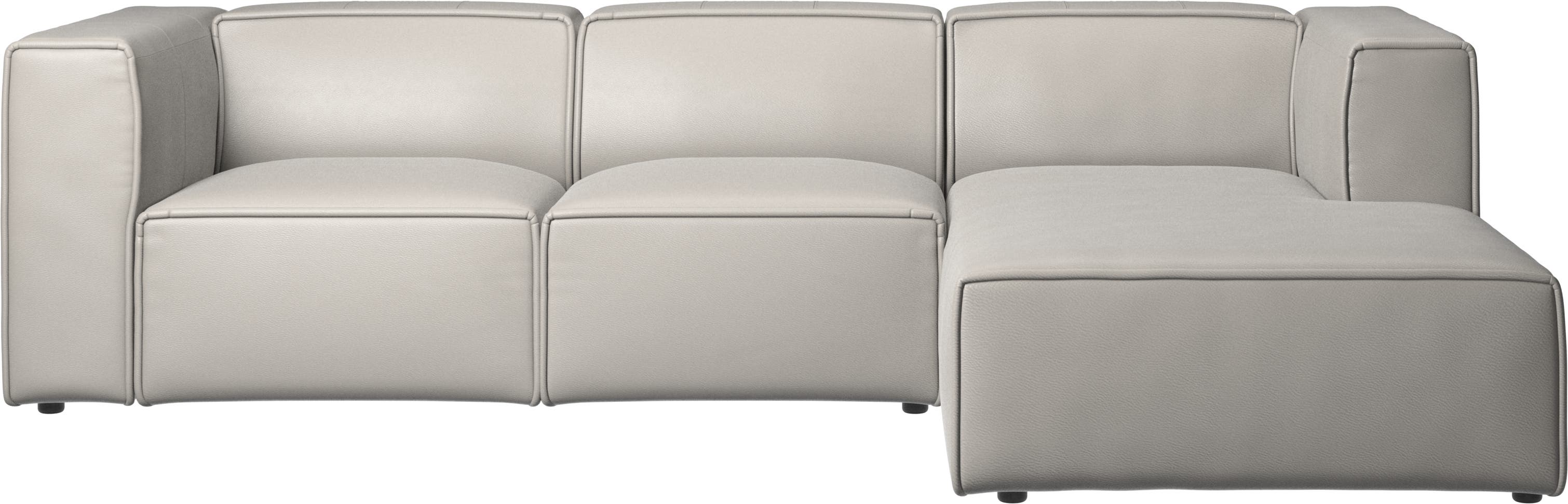 Sofa Carmo z regulowanym siedziskiem i modułem wypoczynkowym