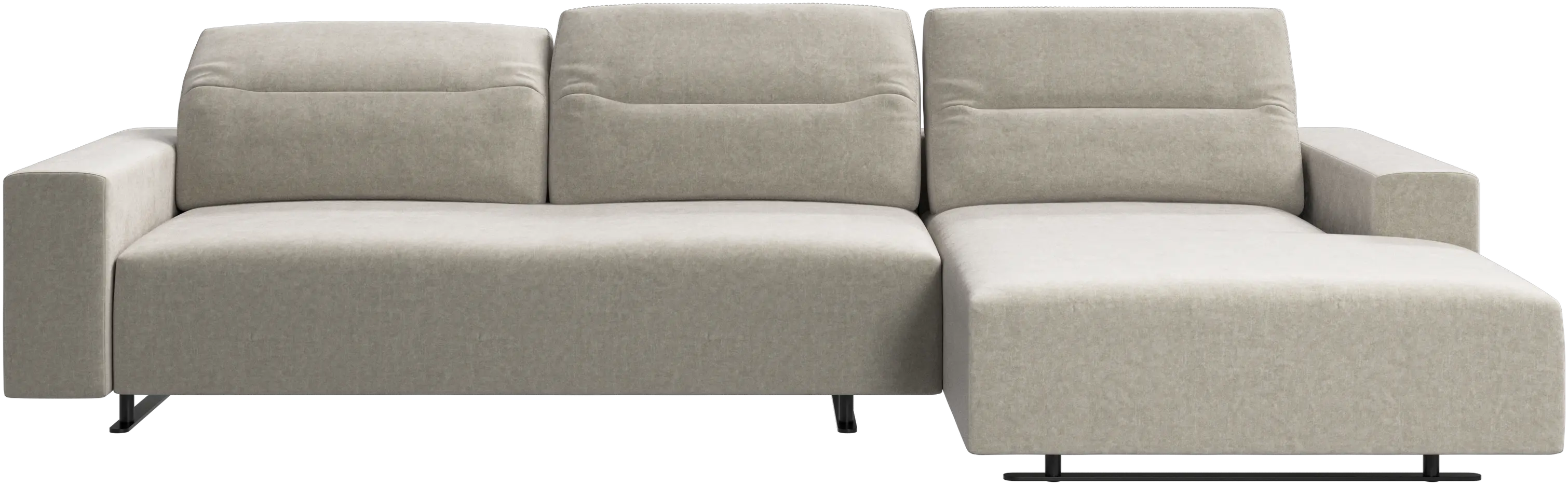 Hampton sofa with adjustable back and resting unit left side