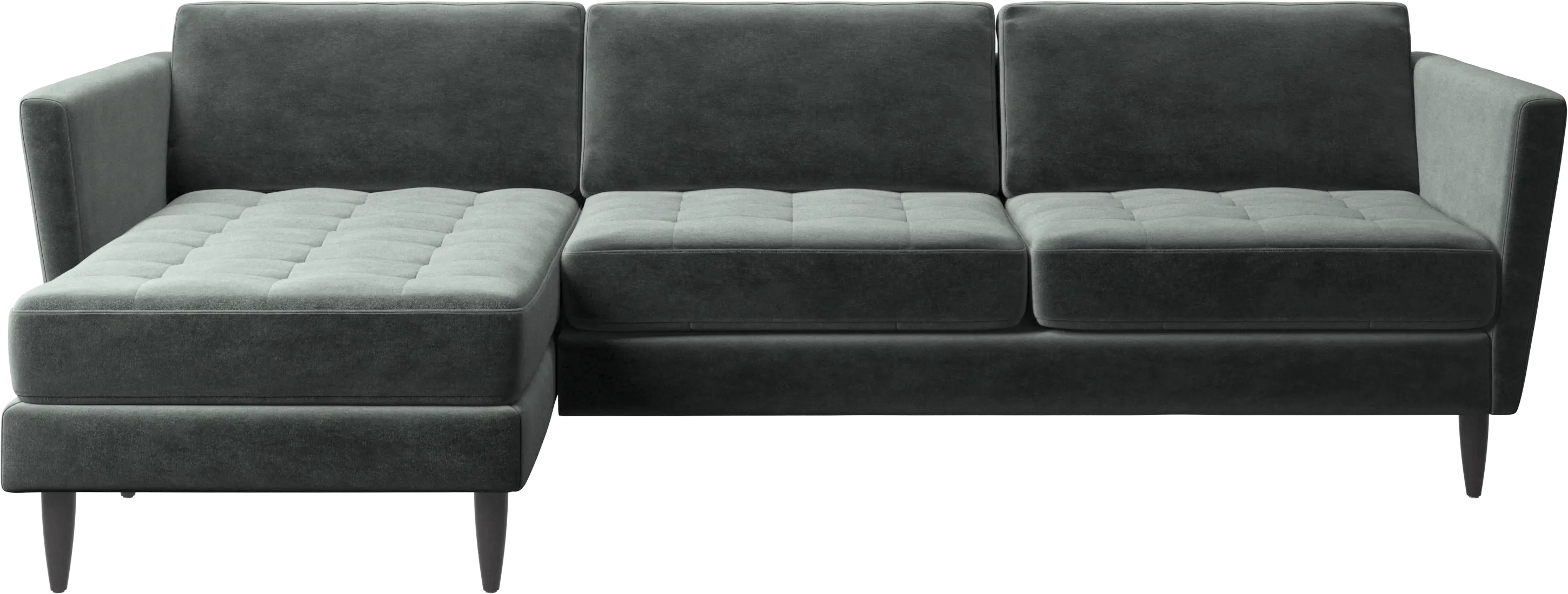 Osaka sofa with resting unit, tufted seat