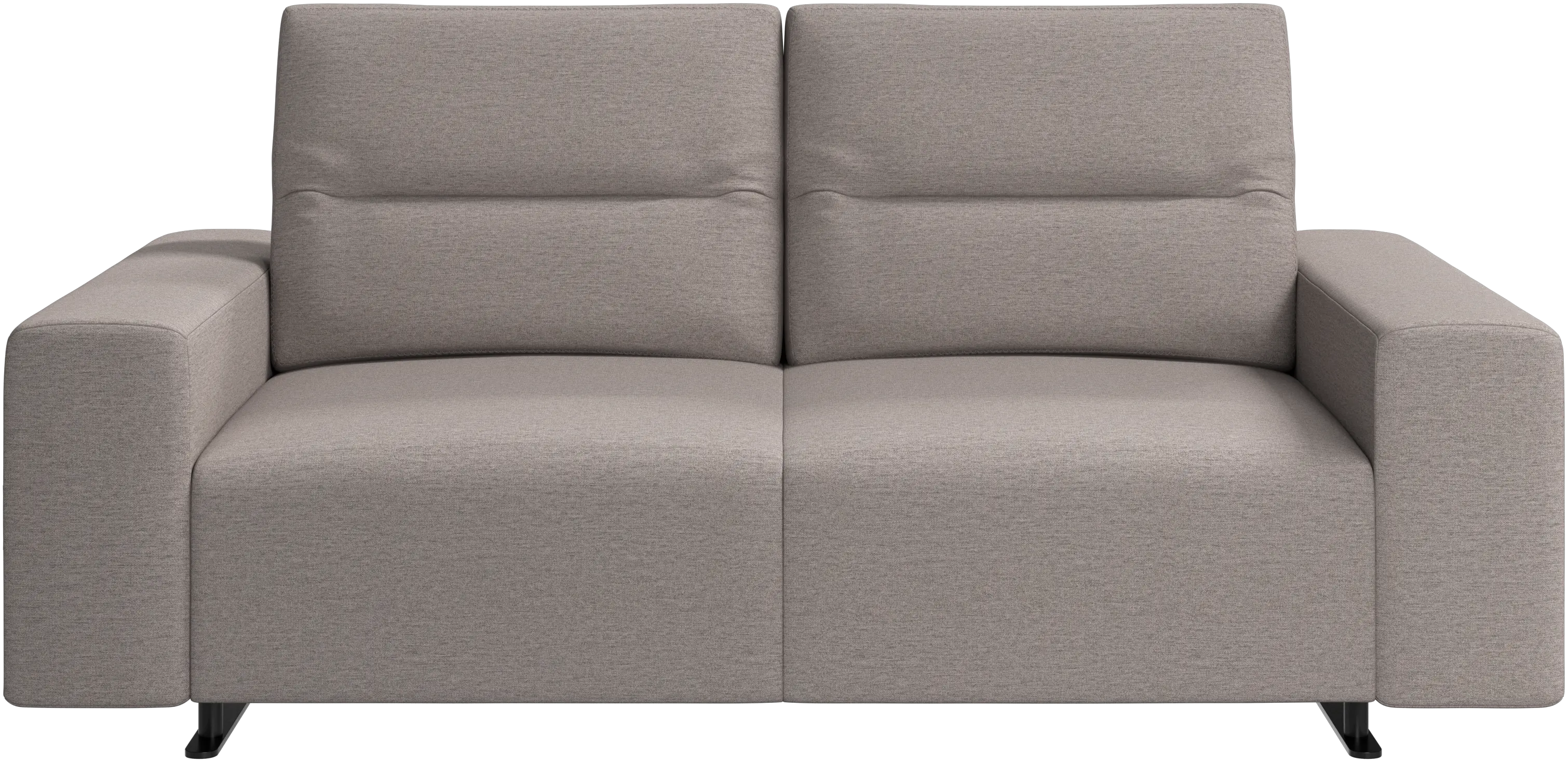 Hampton sofa with adjustable back and storage on the right side
