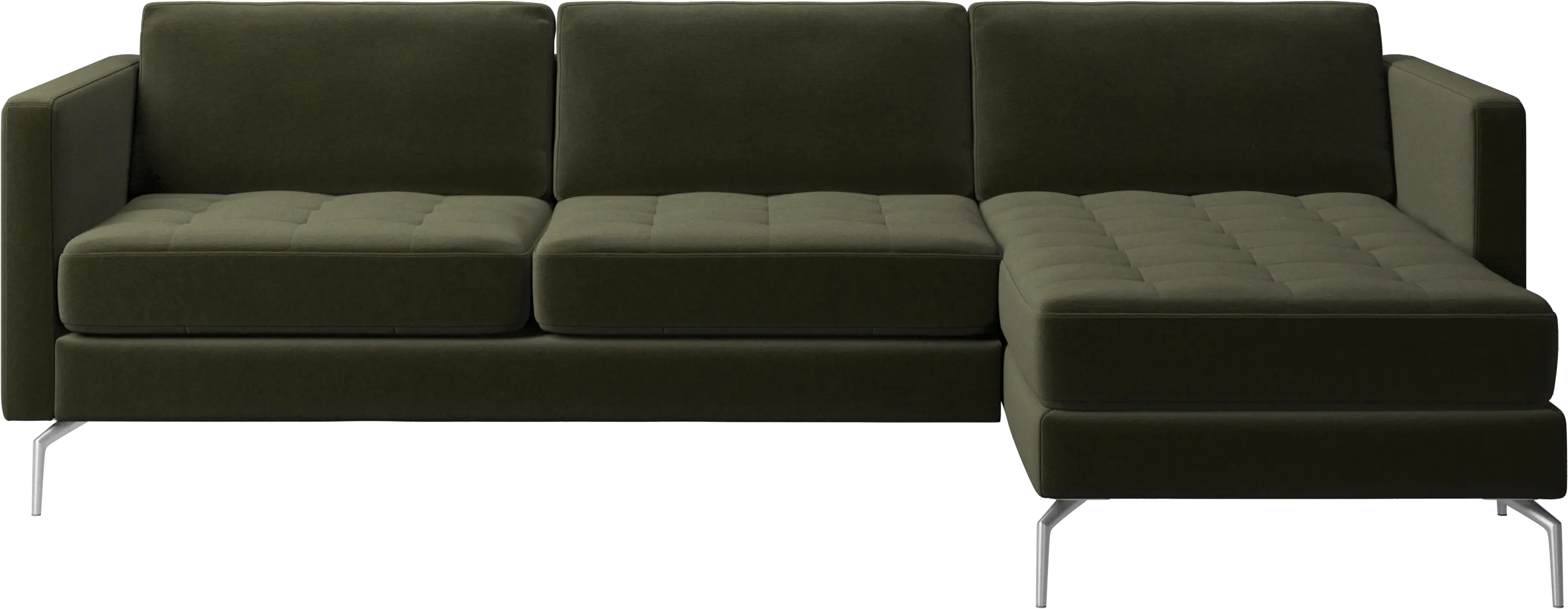 Osaka sofa with resting unit, tufted seat