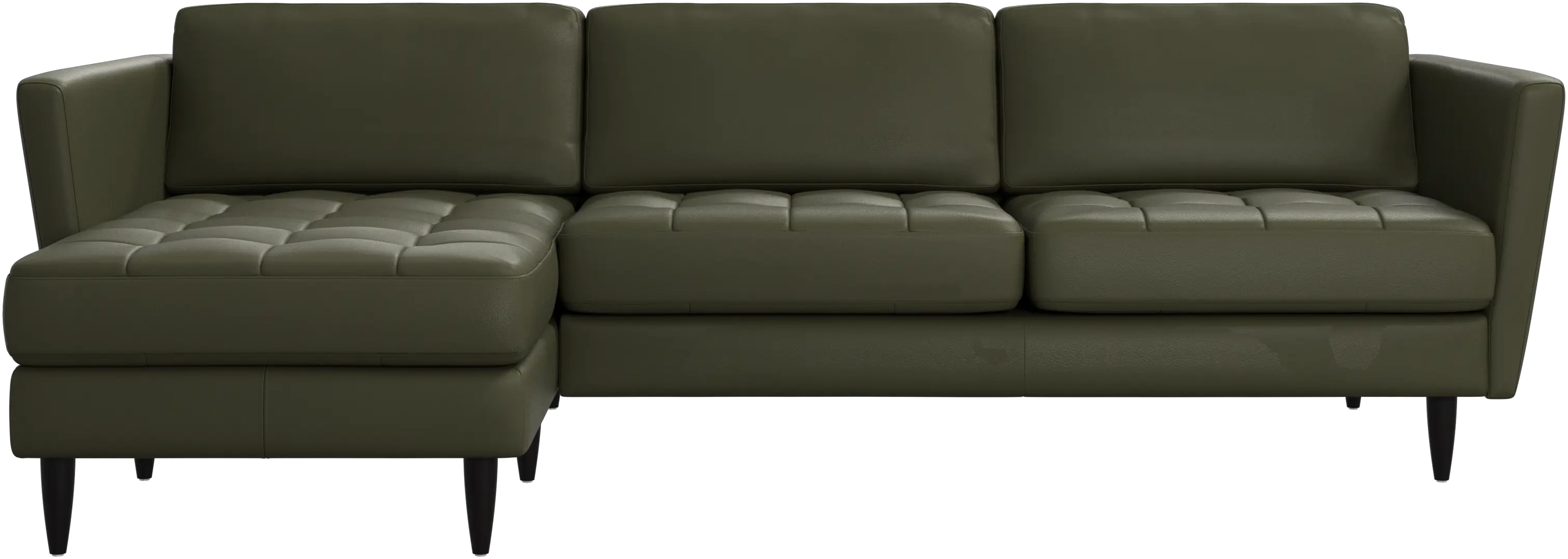Osaka sofa with resting unit, tufted seat