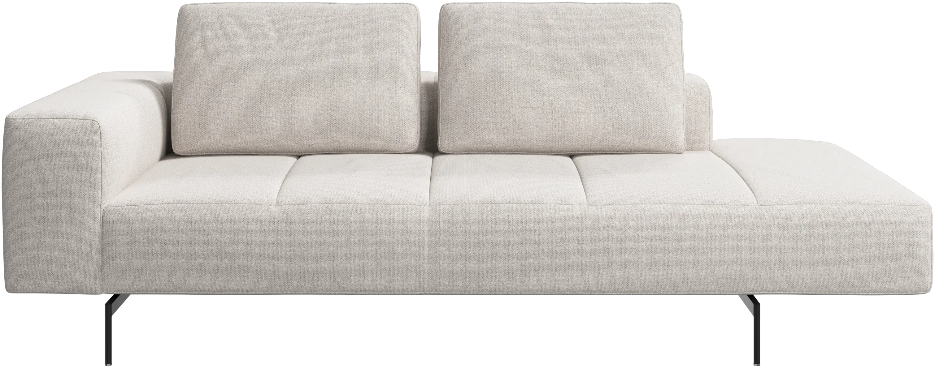 Amsterdam Sofa-Ruhemodul, Armlehne links, offenes Ende rechts