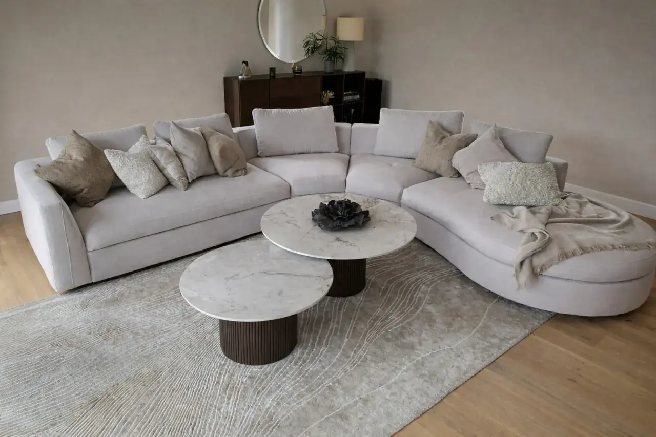 Sofas Bergamo Sofa  with round lounging unit , Right (SFWH032) OVER 60 % OFF , SAVE £7750