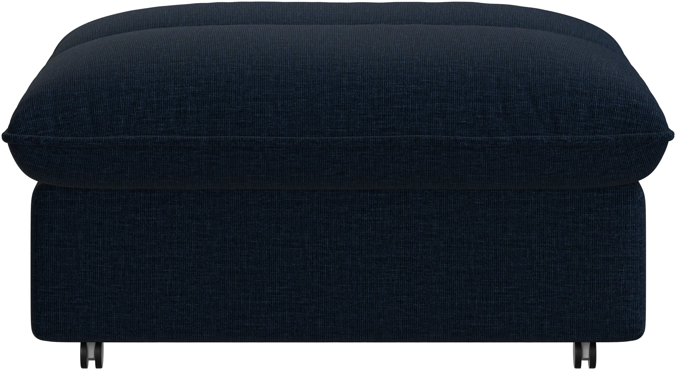 Southampton pouf on wheels with storage