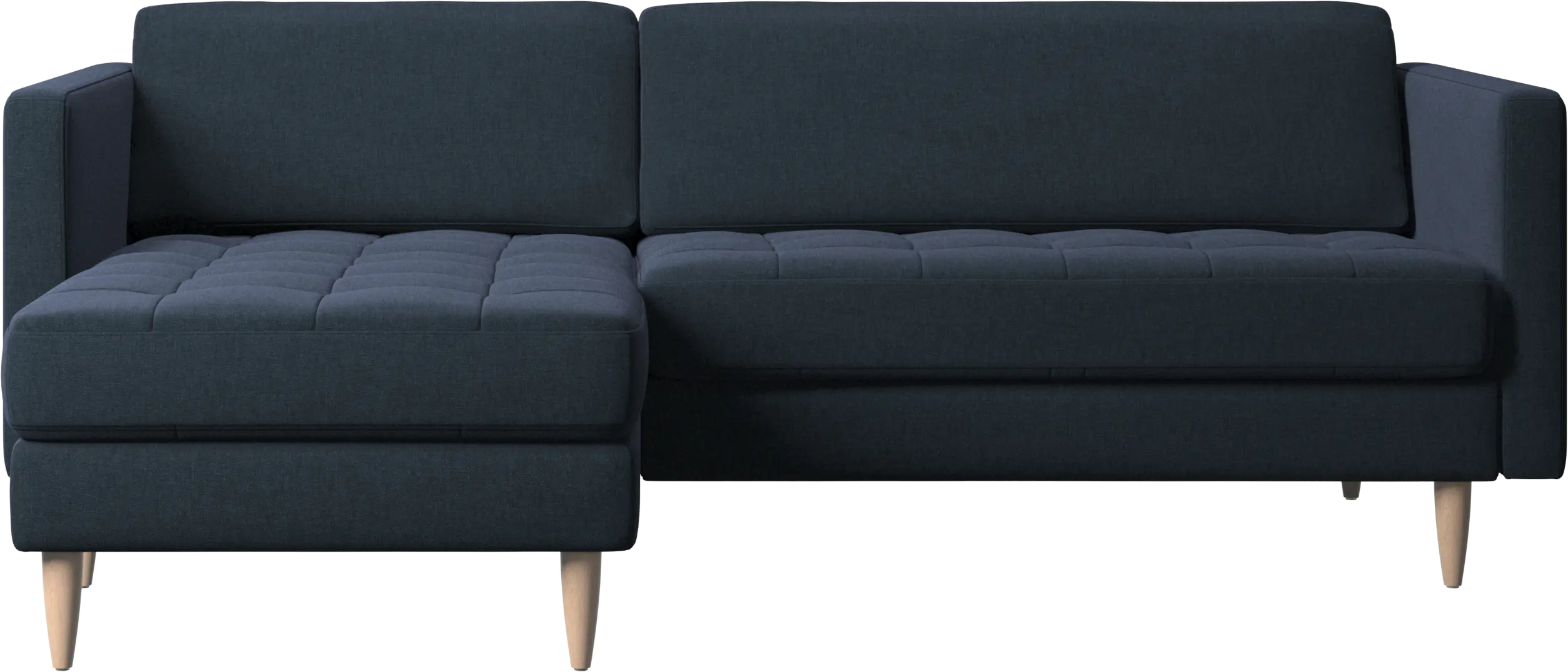 Osaka sofa with resting unit, tufted seat
