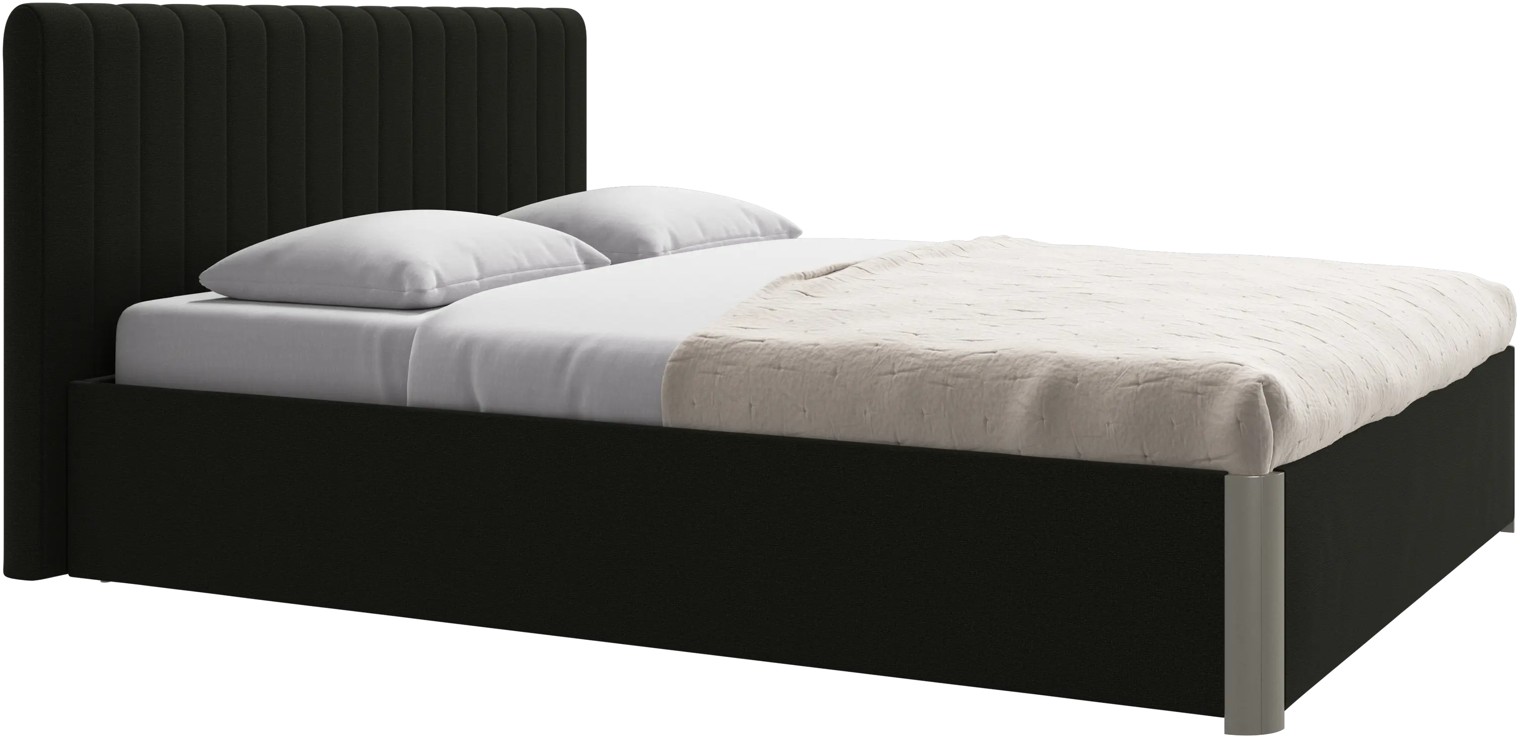 Element bed, bed-mounted headboard, with slats, excl. mattress