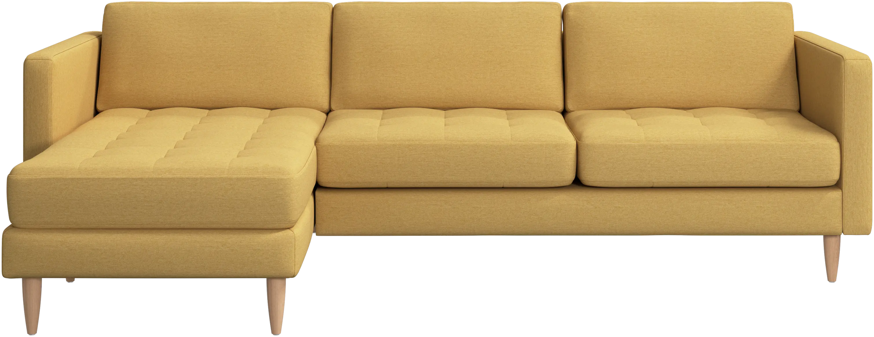 Osaka sofa with resting unit, tufted seat