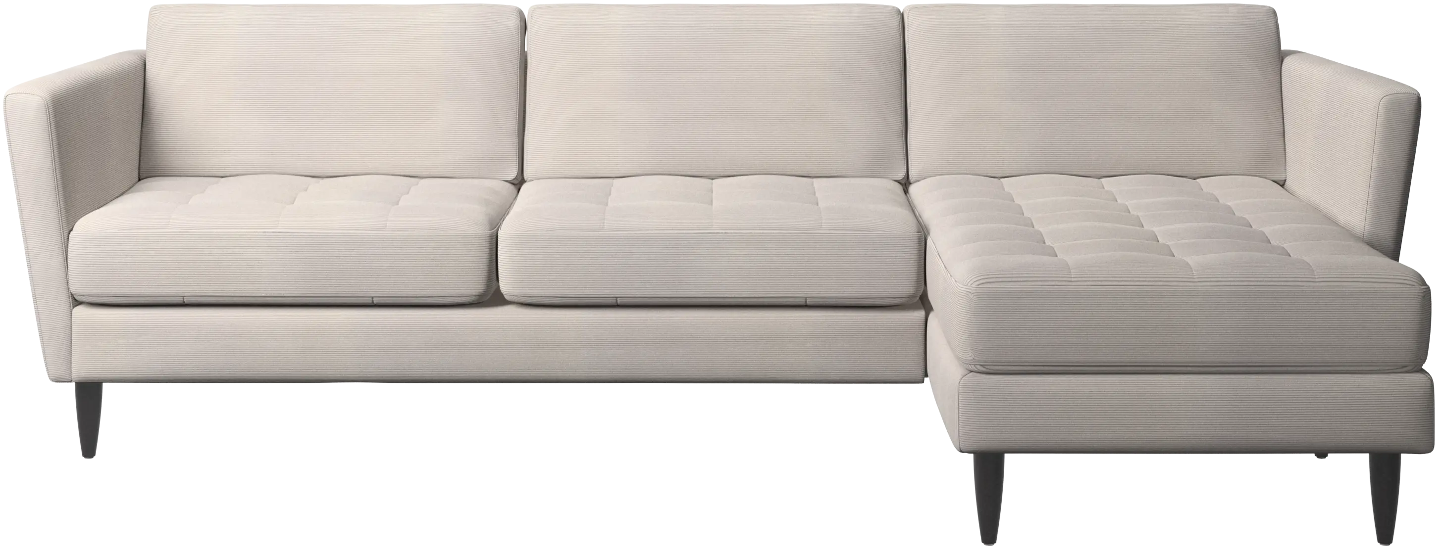 Osaka sofa with resting unit, tufted seat