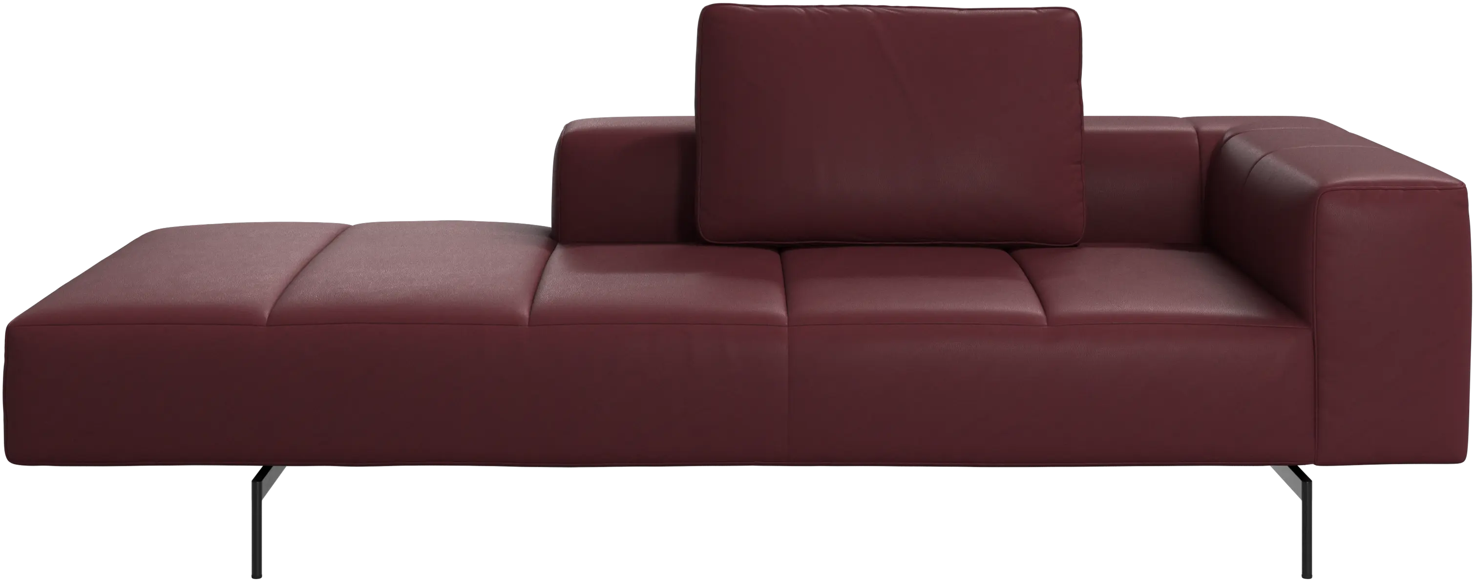 Amsterdam Iounging module for sofa, armrest right, open end left