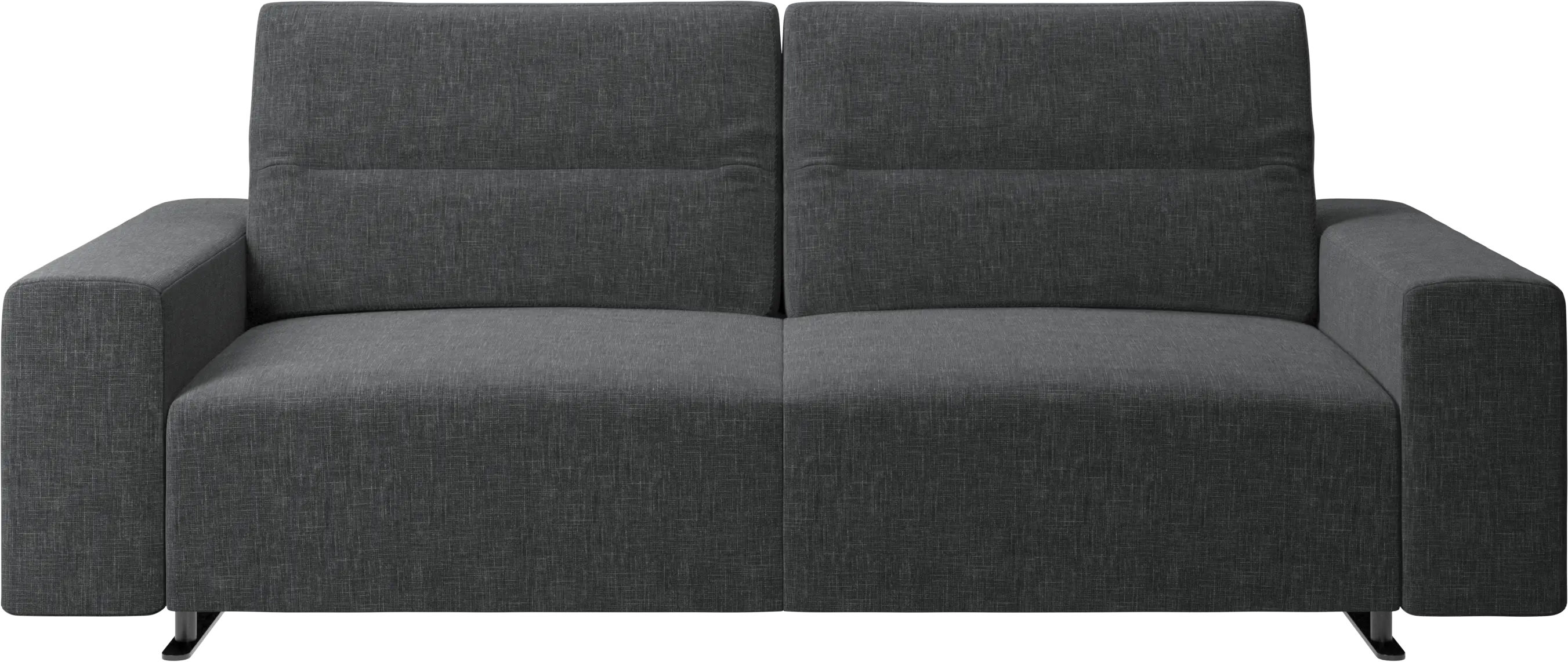 Hampton sofa with adjustable back and storage on the right side