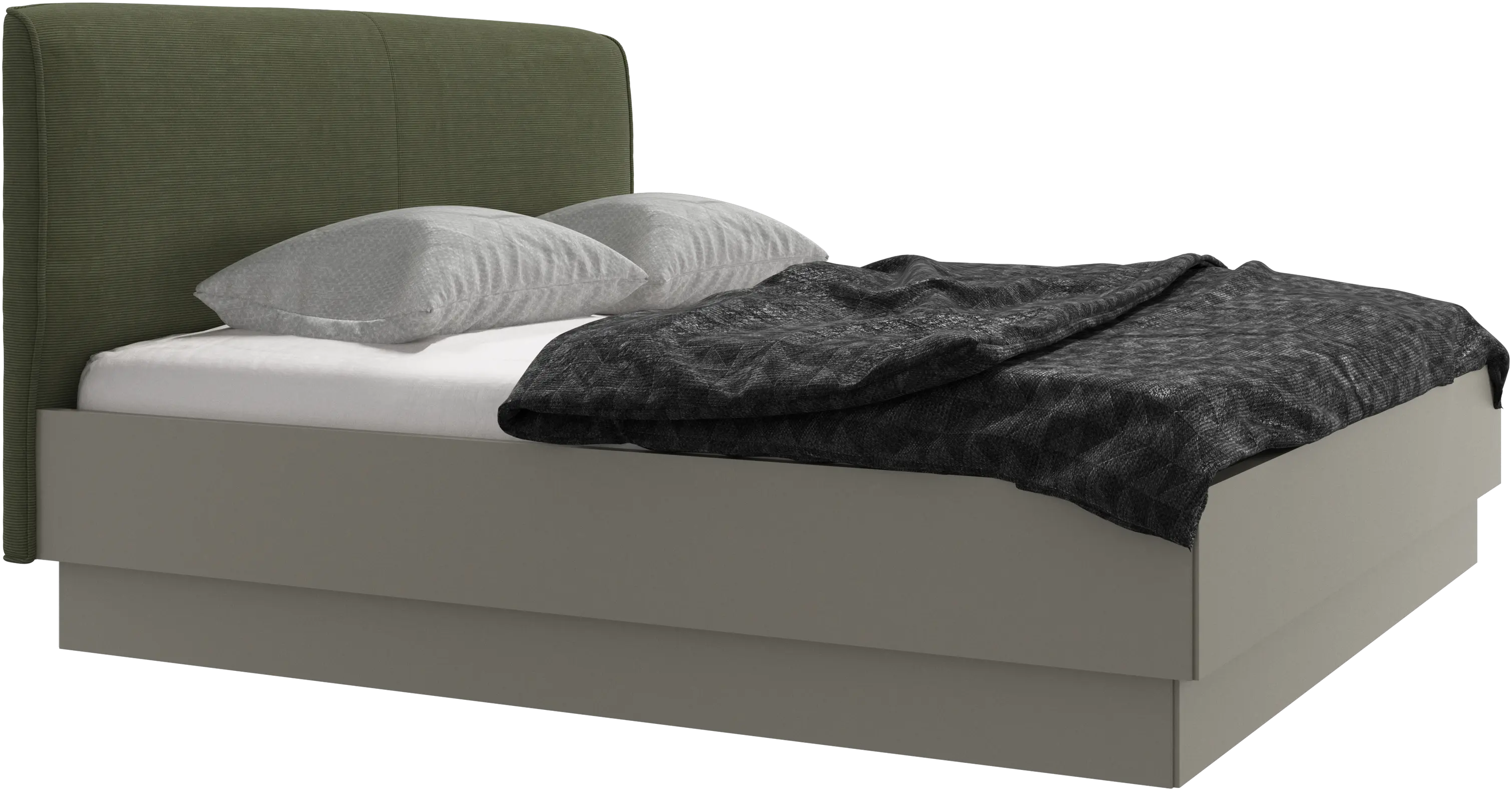 Houston, upholstered bed with storage
