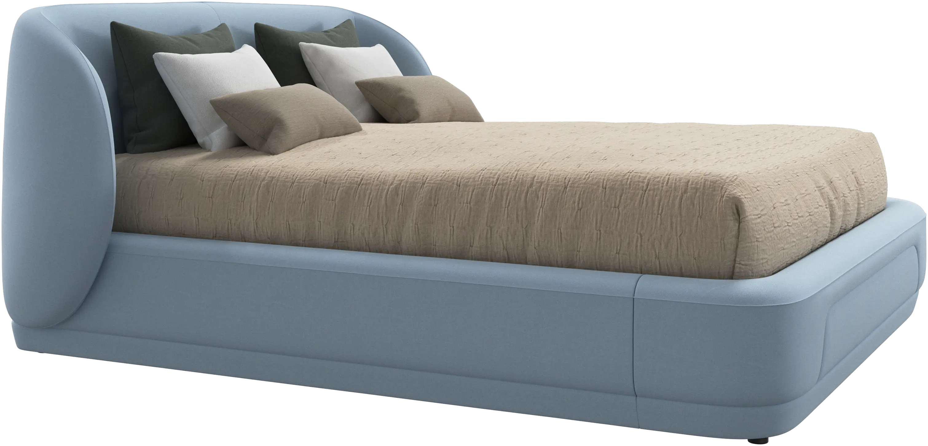 Bolzano bed with slats  - W152,5xL190cm