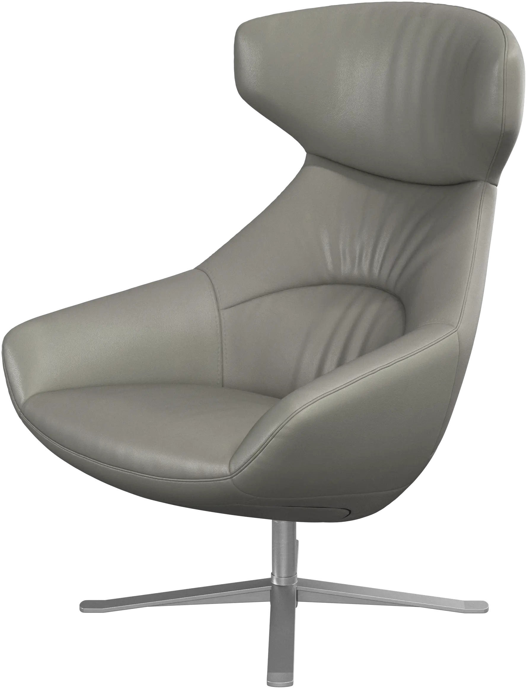 Porto chair with reclining back function and swivel base