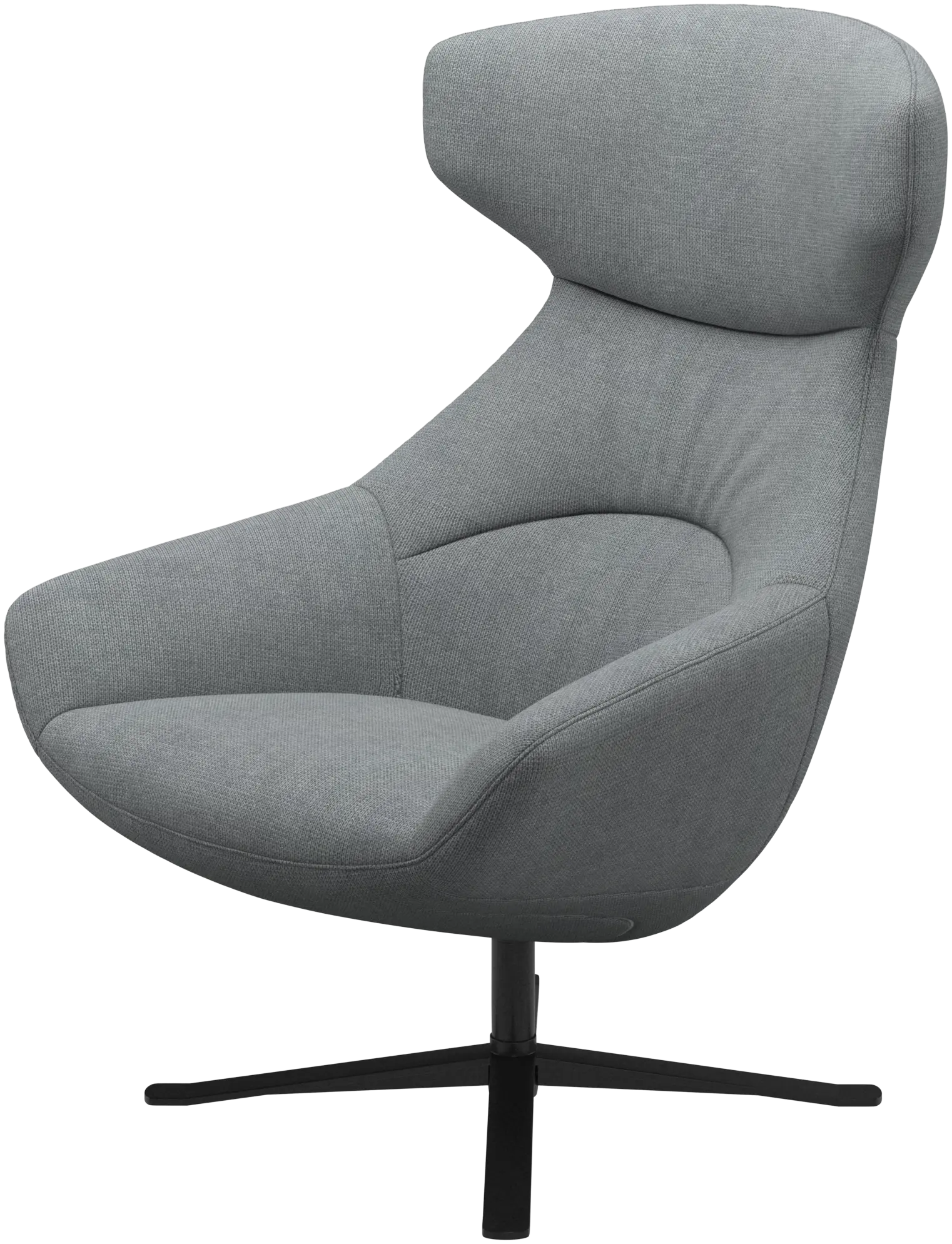 Porto chair with reclining back function and swivel base