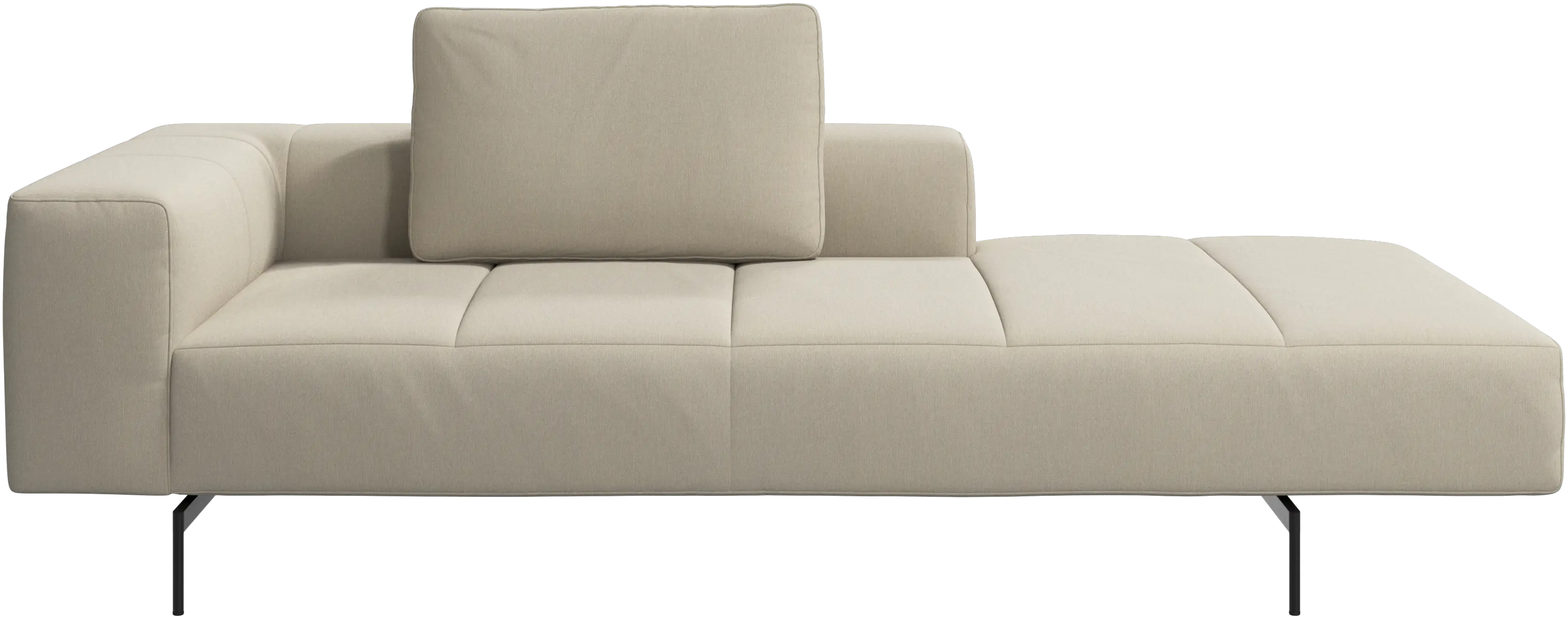 Amsterdam Iounging module for sofa, armrest left, open end right
