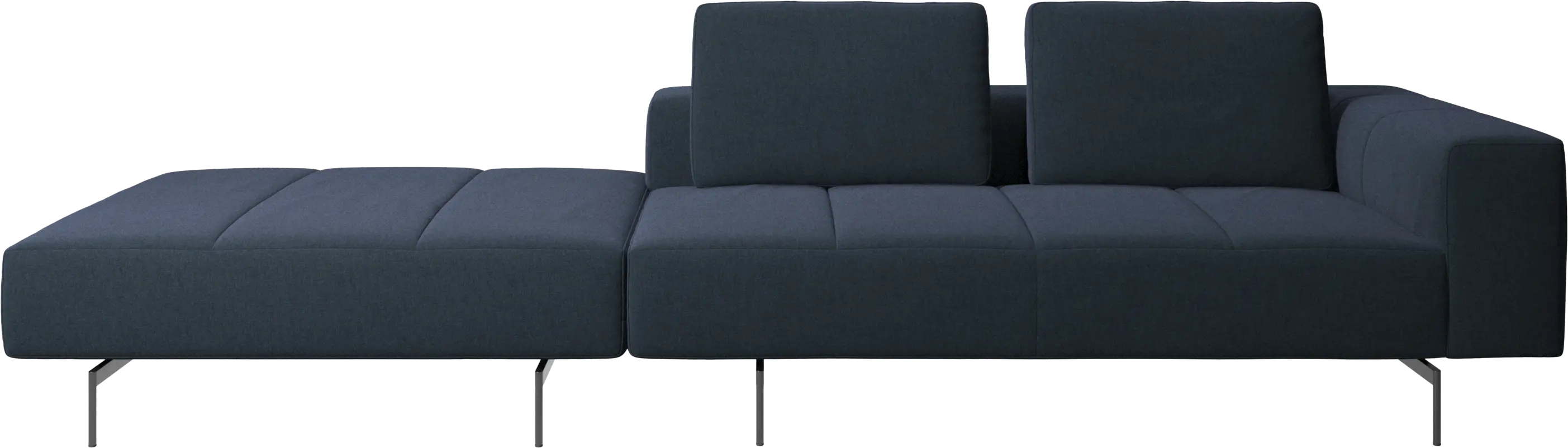 Amsterdam sofa with footstool on left side