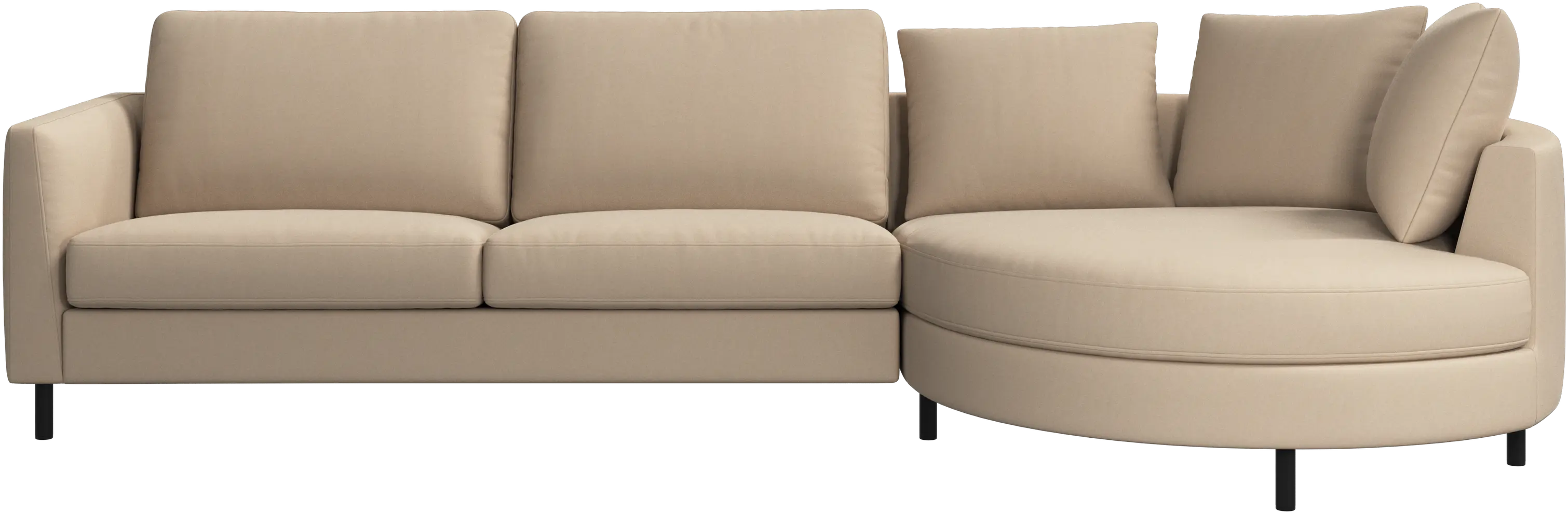Sofá Indivi con módulo chaise-longue a la derecha