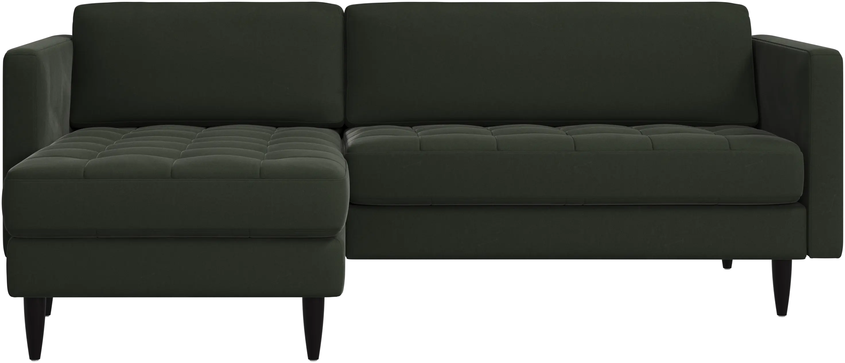 Osaka sofa with resting unit, tufted seat