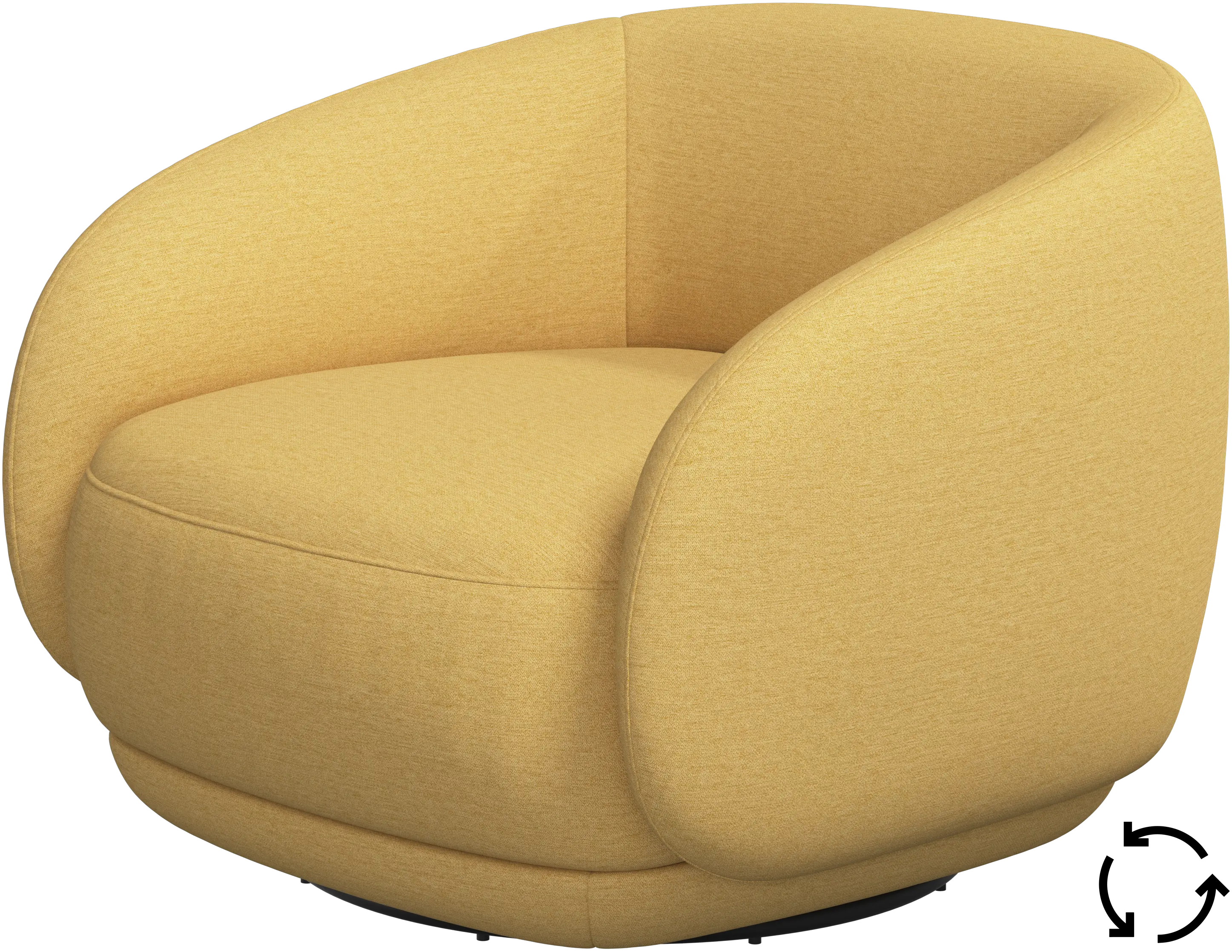 Bolzano armchair with swivel function