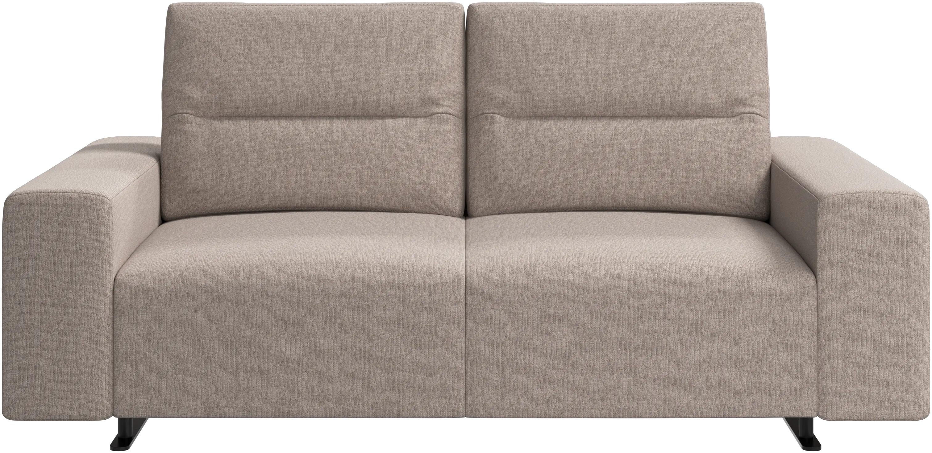 Hampton sofa with adjustable back and storage on the right side