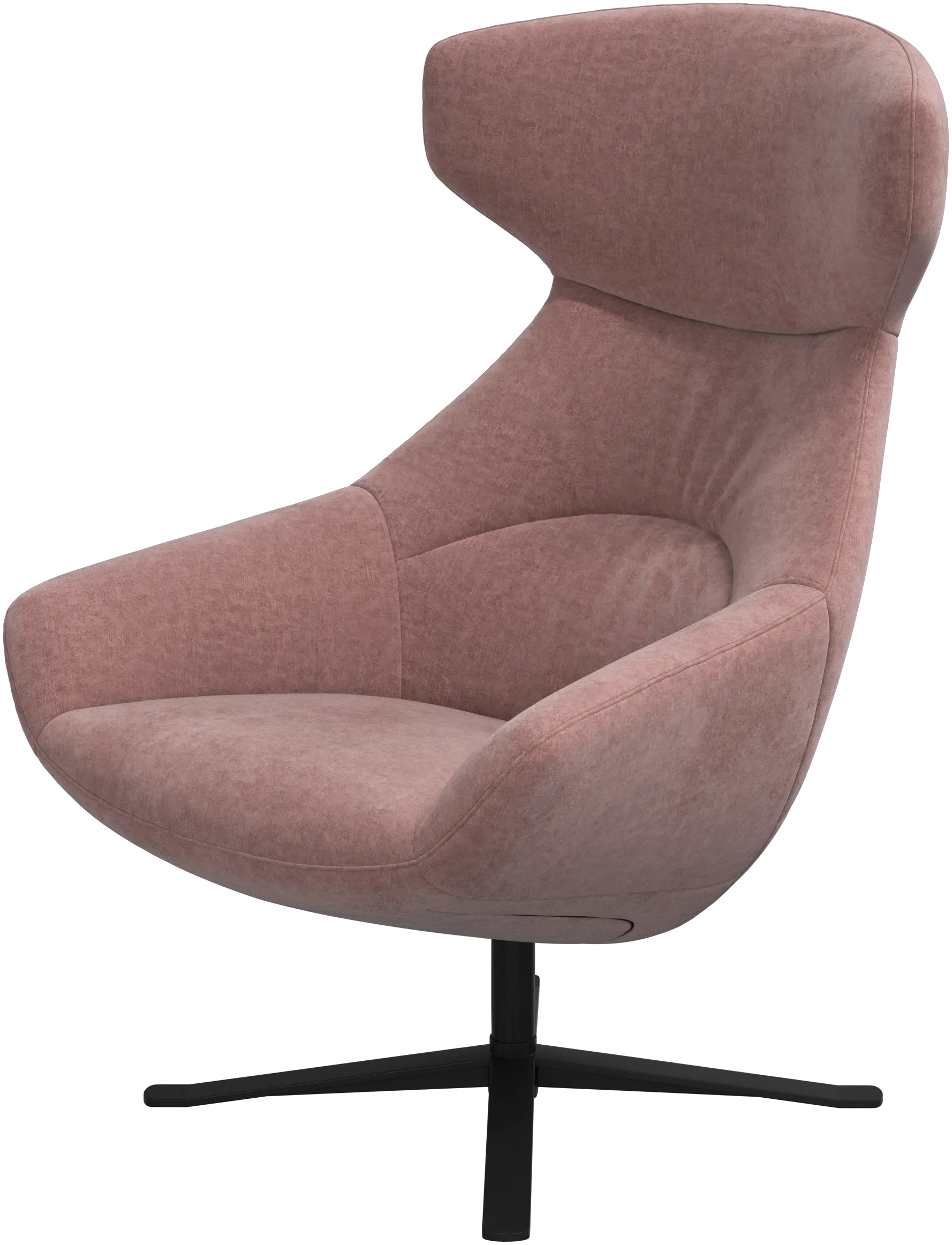 Porto chair with reclining back function and swivel base