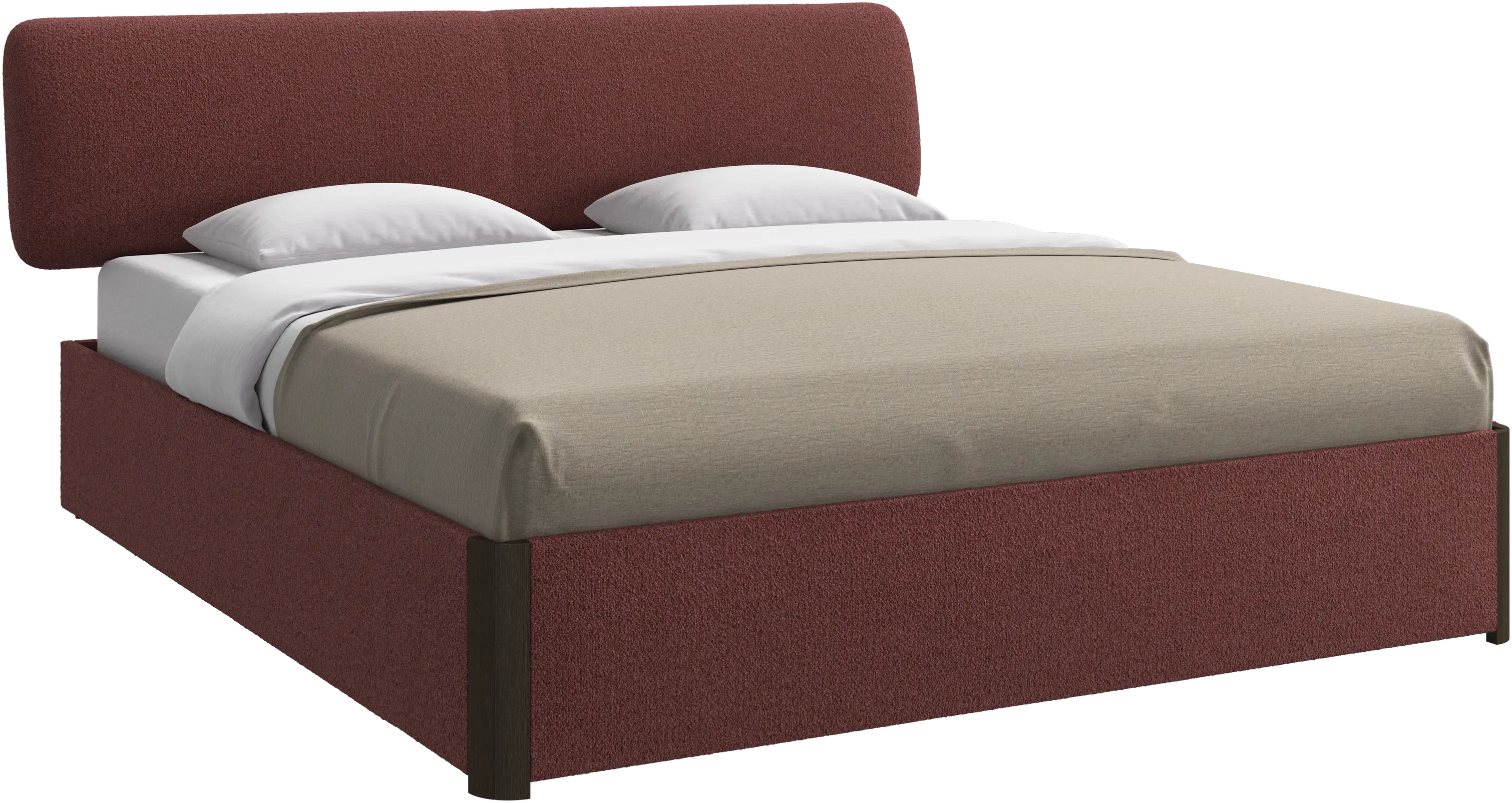 Element bed, bed-mounted headboard, with slats, excl. mattress