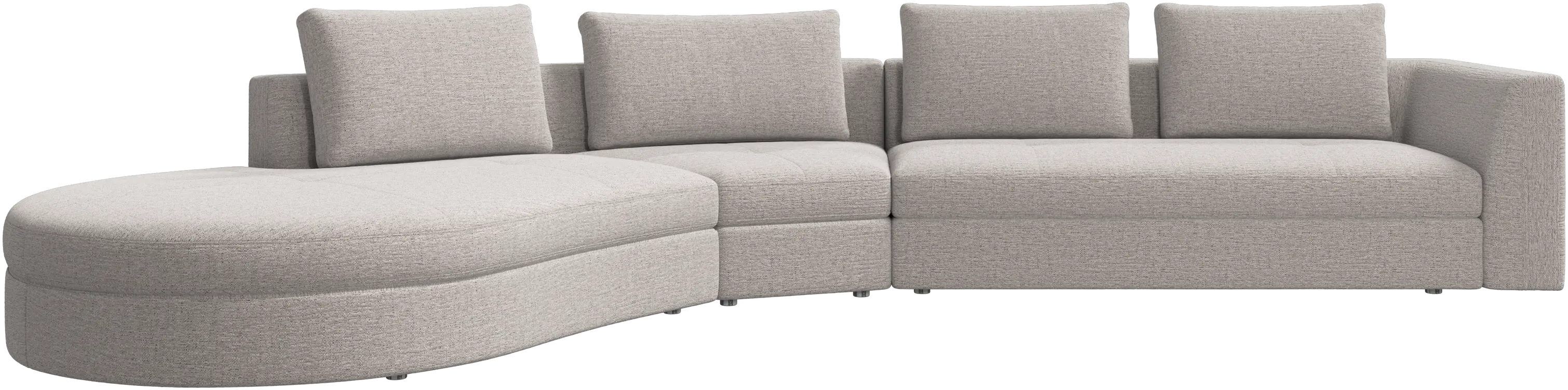 Canapé Bergamo avec module lounging, gauche