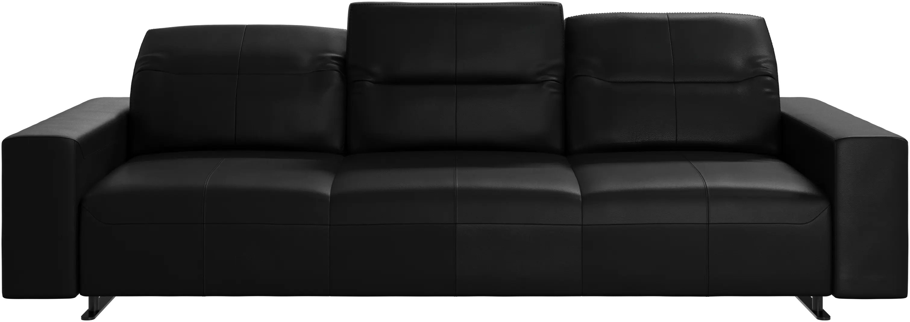 Hampton sofa with adjustable back and storage on the right side