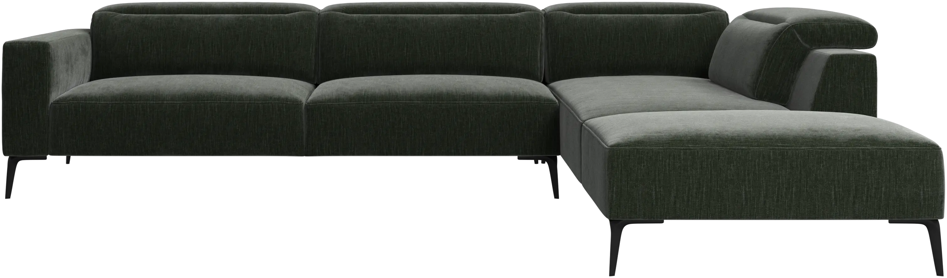 Zürich corner sofa with lounging unit