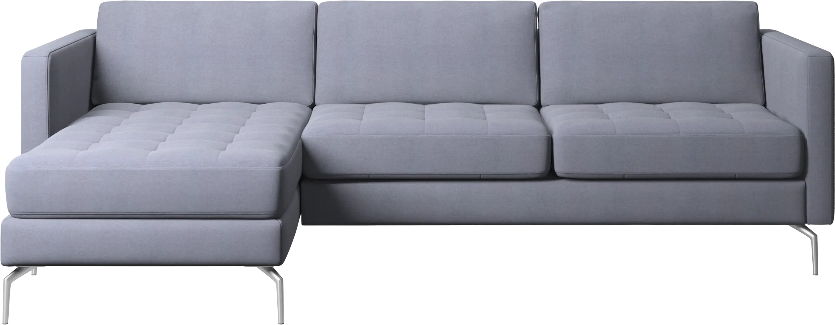 Osaka sofa with resting unit, tufted seat