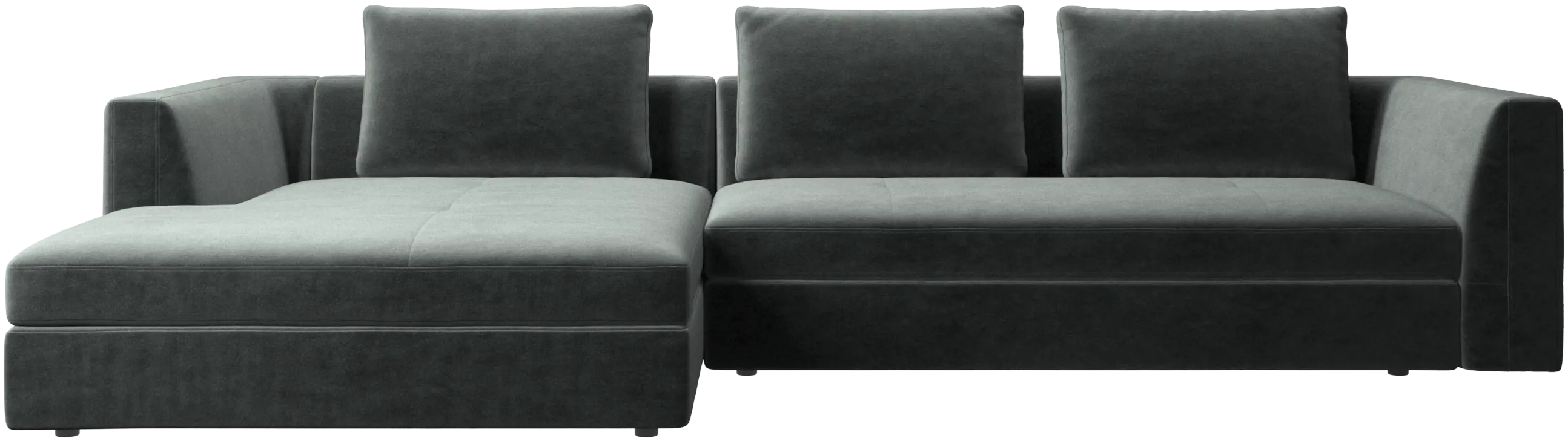 Bergamo sofa with resting unit