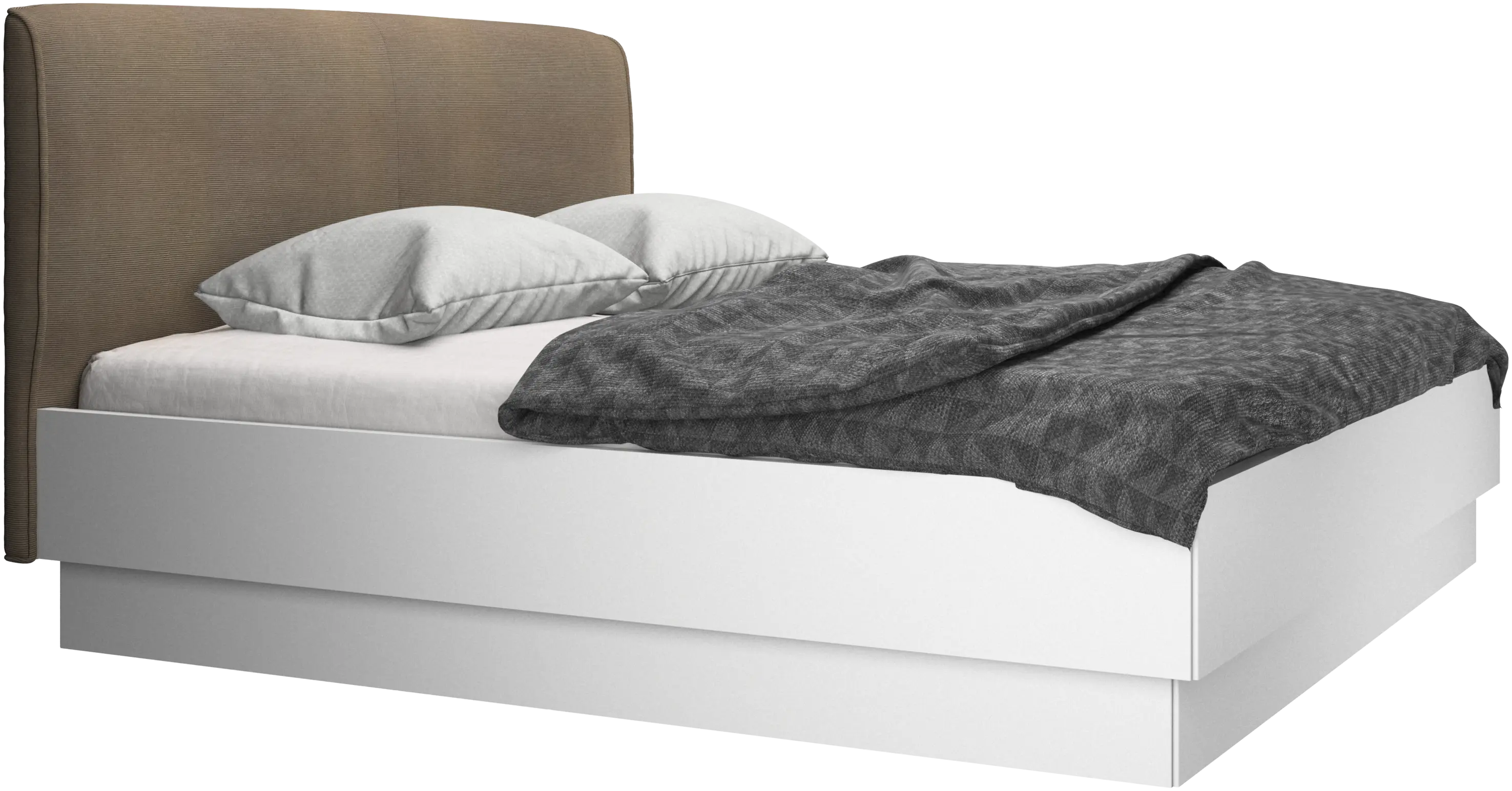 Houston, upholstered bed with storage