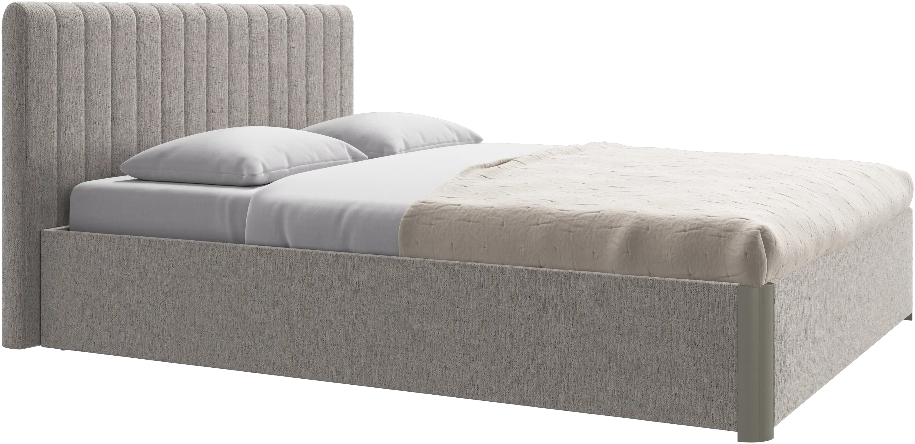 Element bed, bed-mounted headboard, with slats, excl. mattress